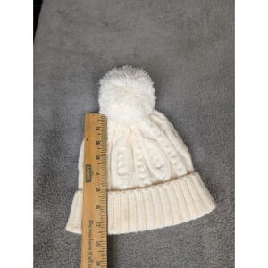 Gap Kids White Cable Knit Winter Hat